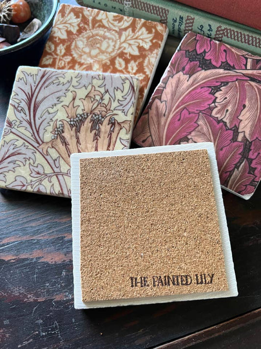Autumn Bounty Stone Coasters - Set of 4