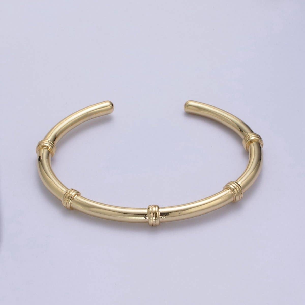 24K Gold Filled Knot Bangle Bracelet