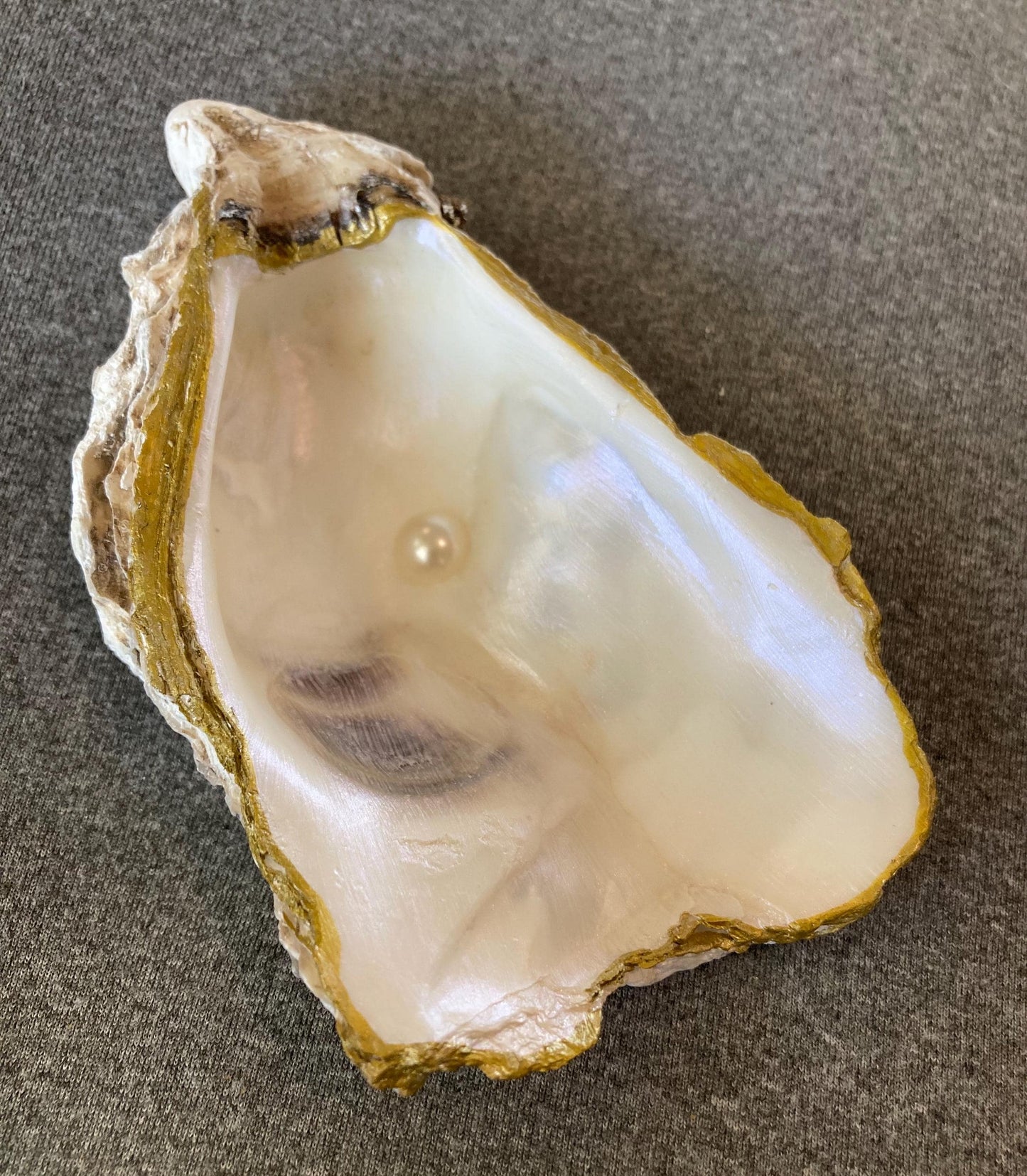 Feeling Pearly | Ring Dish (Silver/Gold Trim)