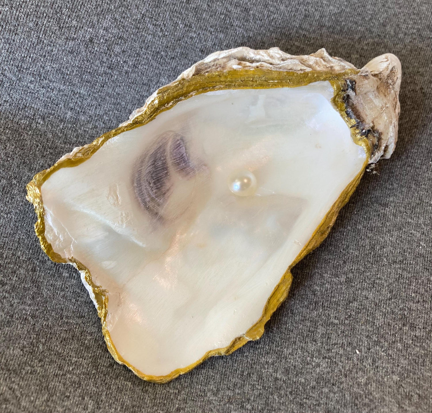Feeling Pearly | Ring Dish (Silver/Gold Trim)
