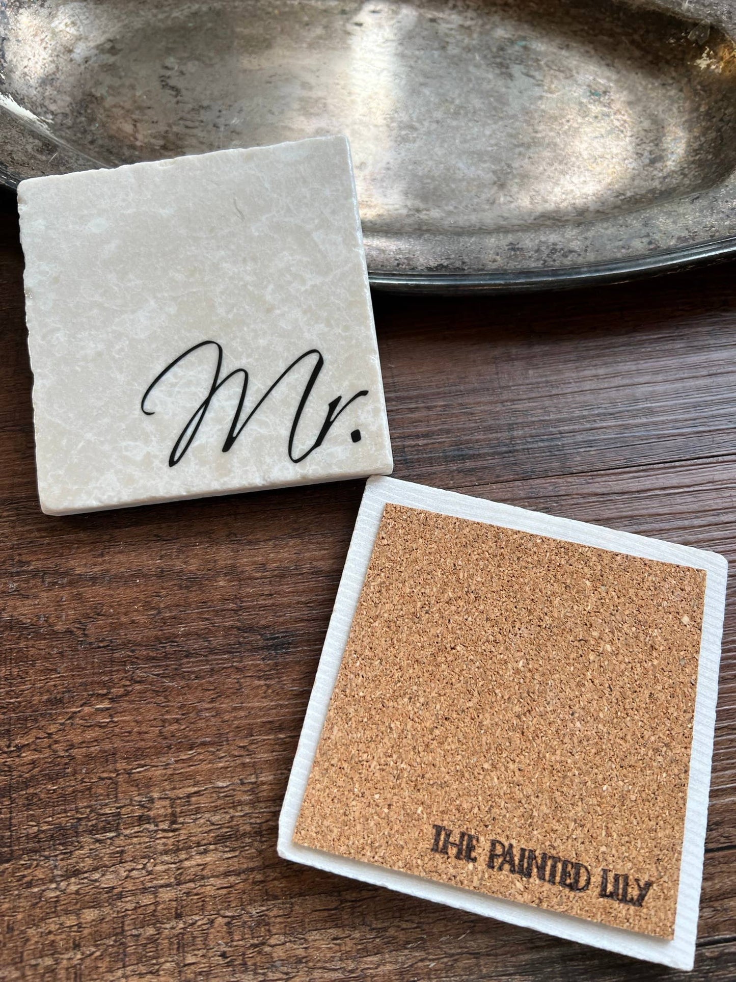 Mr. & Mrs. Stone Coasters - Set of 2