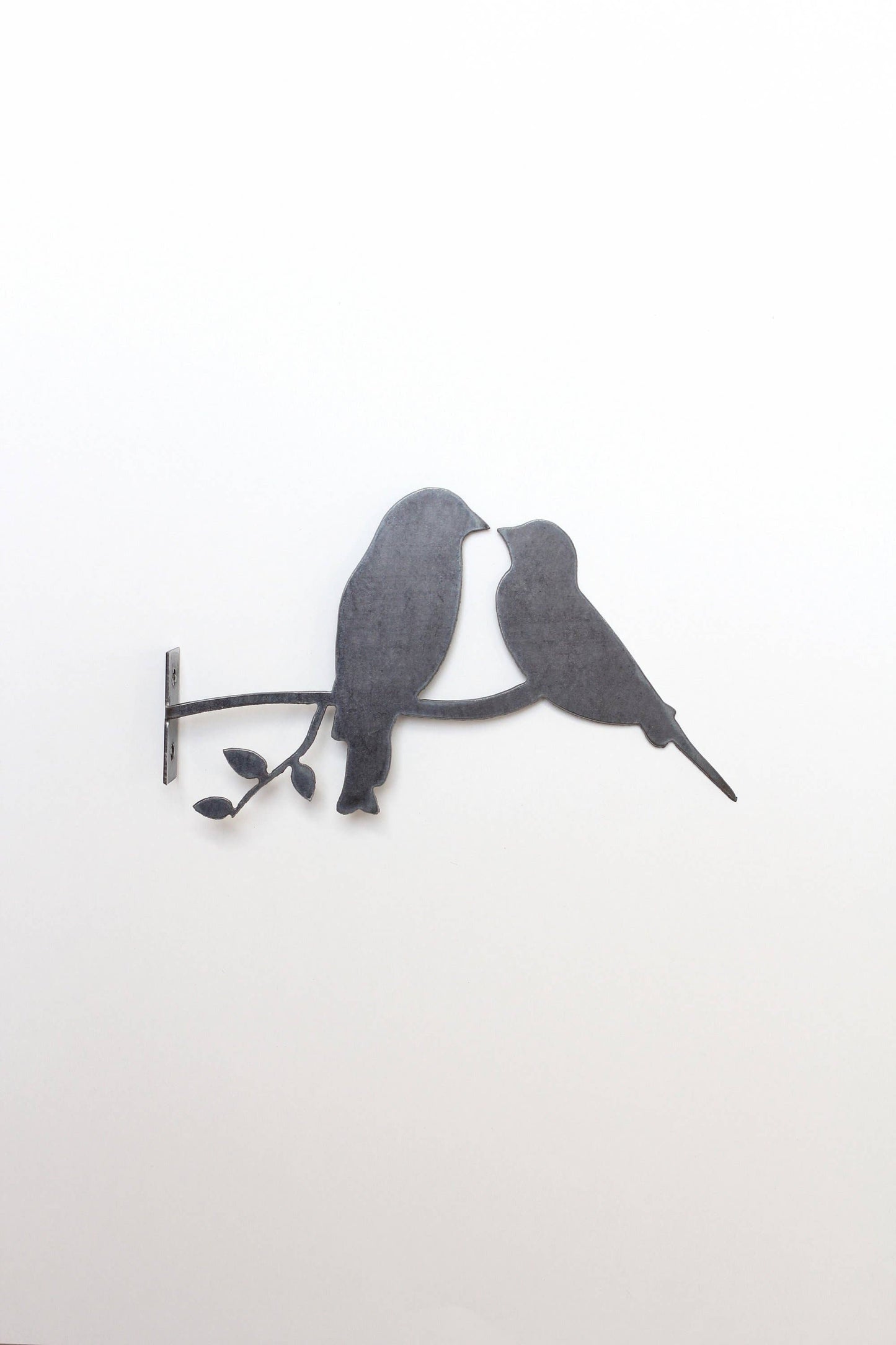 Metal Love Birds Post Decoration