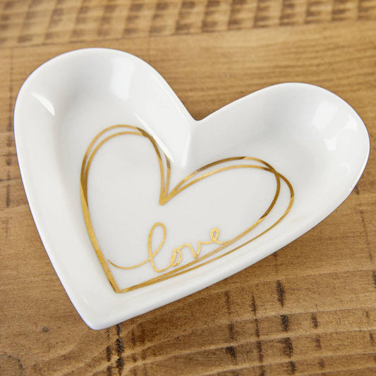 Heart-Shaped Trinket Dish