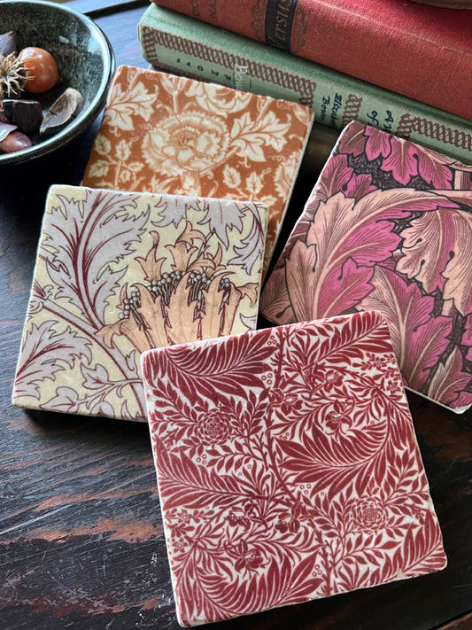 Autumn Bounty Stone Coasters - Set of 4