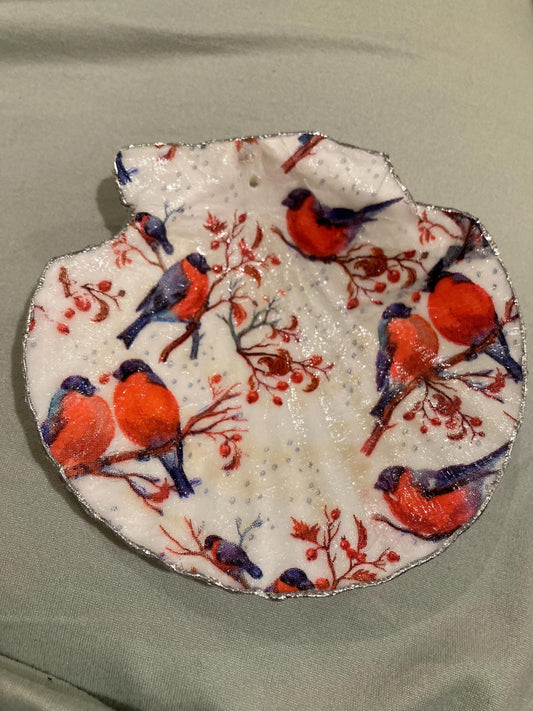 Red Snow Birds | Ornament