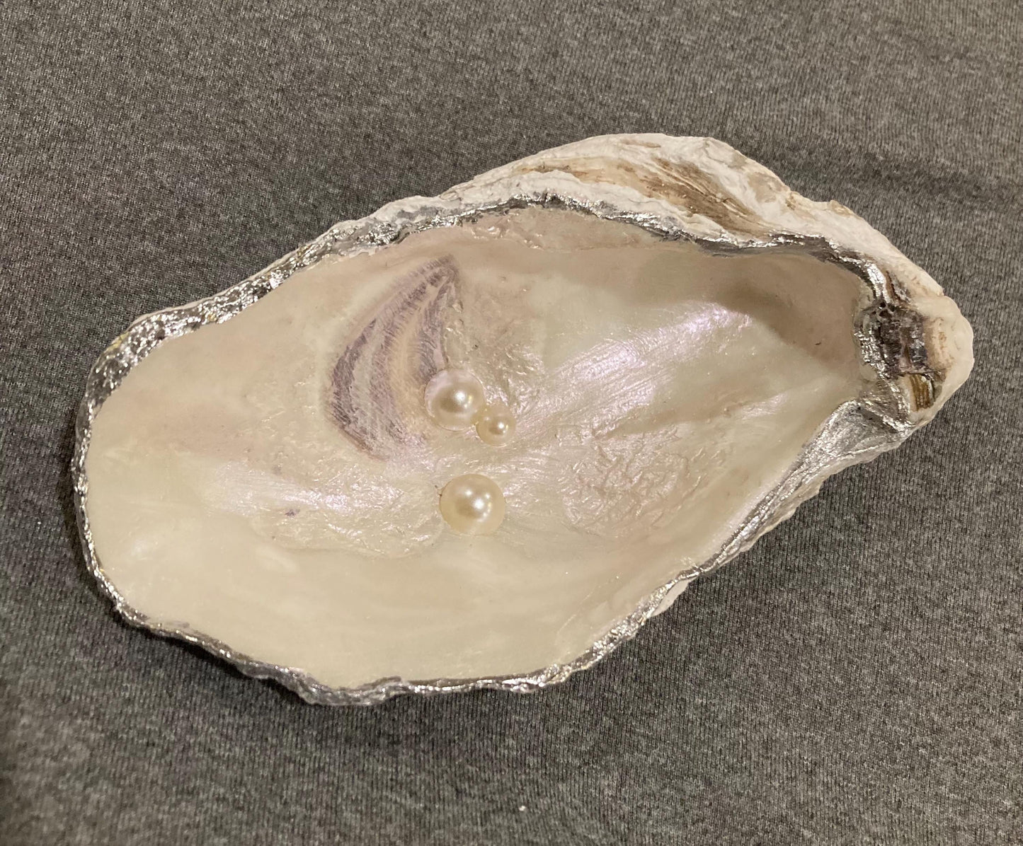 Feeling Pearly | Ring Dish (Silver/Gold Trim)